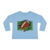 Sporty Toddler Long Sleeve Tee | Football Field Design - Image 9