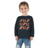 Footballs & Bows | Girls Toddler Long Sleeve Tee | Perfect for Game Day Celebrations - Image 24