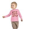 Footballs & Bows | Girls Toddler Long Sleeve Tee | Perfect for Game Day Celebrations - Image 4