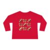 Footballs & Bows | Girls Toddler Long Sleeve Tee | Perfect for Game Day Celebrations - Image 29