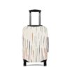 Stylish Travel Luggage Cover | Modern Earth Tone Stripe Design - Image 2