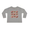 Footballs & Bows | Girls Toddler Long Sleeve Tee | Perfect for Game Day Celebrations - Image 9