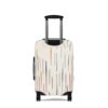 Stylish Travel Luggage Cover | Modern Earth Tone Stripe Design - Image 3