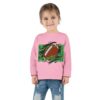 Sporty Toddler Long Sleeve Tee | Football Field Design - Image 28