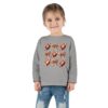 Footballs & Bows | Girls Toddler Long Sleeve Tee | Perfect for Game Day Celebrations - Image 12