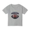 Just Here for the Snacks Toddler T-Shirt – Perfect for Game Day & Playtime - Image 3