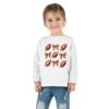 Footballs & Bows | Girls Toddler Long Sleeve Tee | Perfect for Game Day Celebrations - Image 8