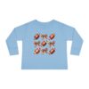 Footballs & Bows | Girls Toddler Long Sleeve Tee | Perfect for Game Day Celebrations - Image 13