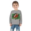 Sporty Toddler Long Sleeve Tee | Football Field Design - Image 4