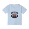 Just Here for the Snacks Toddler T-Shirt – Perfect for Game Day & Playtime - Image 5