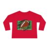 Sporty Toddler Long Sleeve Tee | Football Field Design - Image 29