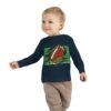 Sporty Toddler Long Sleeve Tee | Football Field Design - Image 23