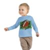 Sporty Toddler Long Sleeve Tee | Football Field Design - Image 11