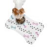 Girl Side, Boy Side | Colorful Dog Feeding Mat with Bone and Paw Print Design - Image 3