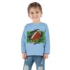 Sporty Toddler Long Sleeve Tee | Football Field Design - Image 12