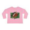 Sporty Toddler Long Sleeve Tee | Football Field Design - Image 25