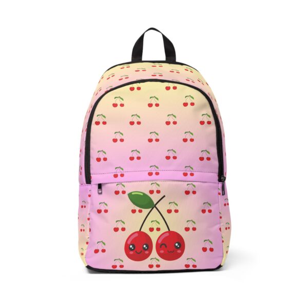 Cute Cherry Print Backpack | Trendy Everyday Tote | Back-to-School