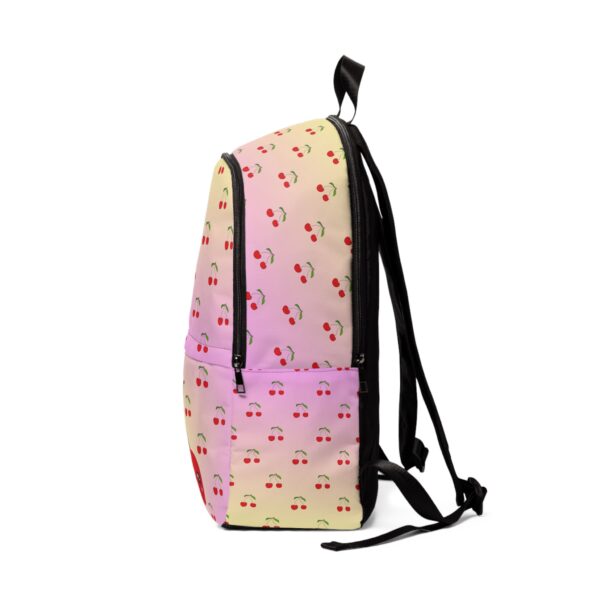 Cute Cherry Print Backpack | Trendy Everyday Tote | Back-to-School - Image 3