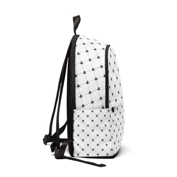 Chic Black and White Bow Pattern Backpack | Stylish Travel Companion | School Bag | Everyday Backpack | Fashion Accessory - Image 2
