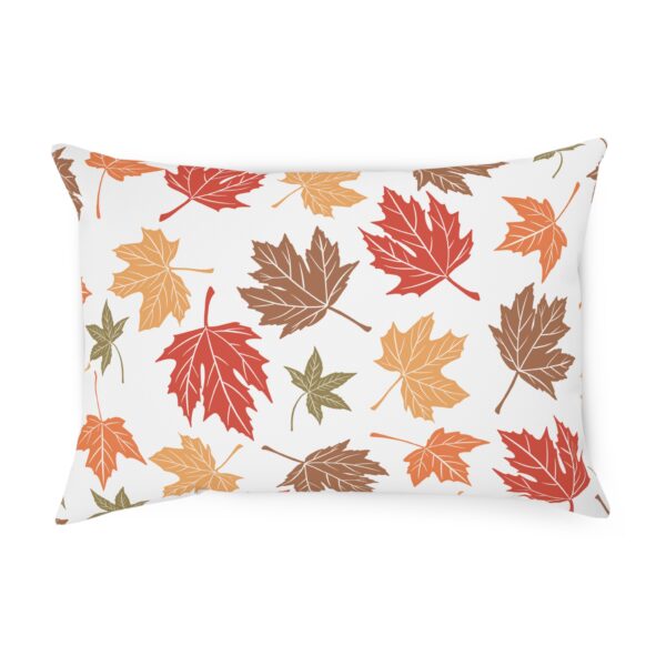 Reversible Fall Leaf and Plaid Throw Pillow | Autumn Decor Harvest Throw Pillow | Thanksgiving Decor | Seasonal Accent Cushion - Image 5