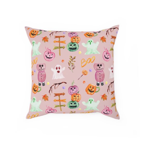 Decorative Reversible Halloween Pillow | Autumn Home Decor | Ghost and Pumpkin Cushion | Fall Cozy Accent | Festival Throw Pillow