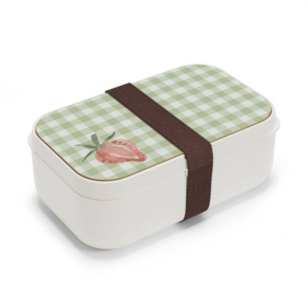 Bento Lunch Box | Vintage Strawberry Design | Eco-Friendly Meal Prep Container
