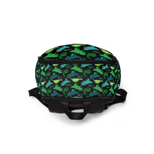 Trendy Dinosaur Print Backpack | Cute Kids School Bag | Dino Lovers Gift | Fun Adventure Backpack - Image 4