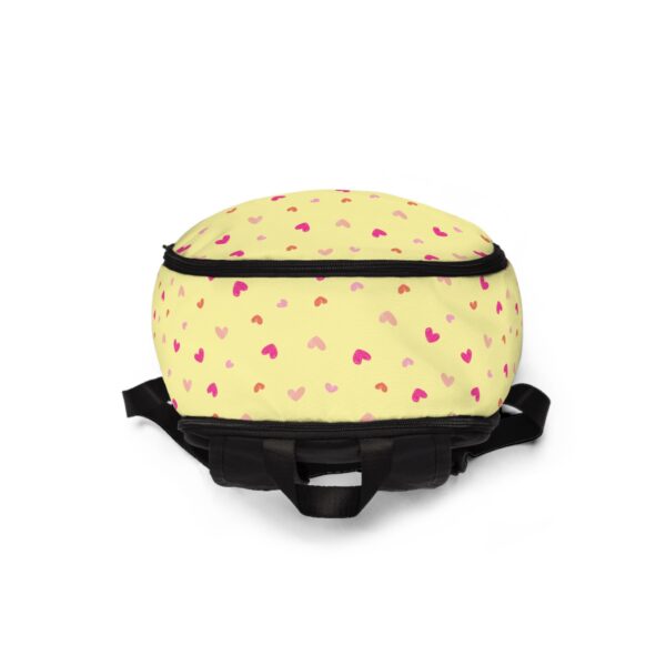 Cute Pastel Hearts and Cherries Backpack | Trendy Everyday Tote | Back-to-School - Image 4
