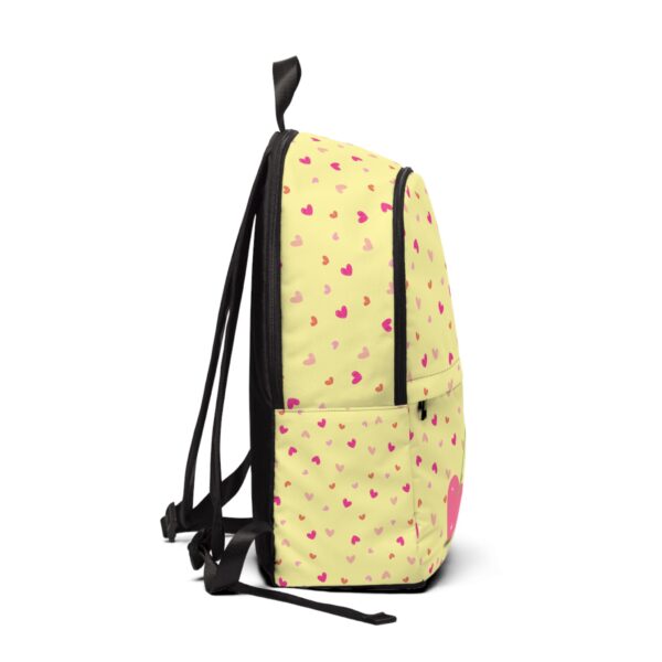 Cute Pastel Hearts and Cherries Backpack | Trendy Everyday Tote | Back-to-School - Image 2